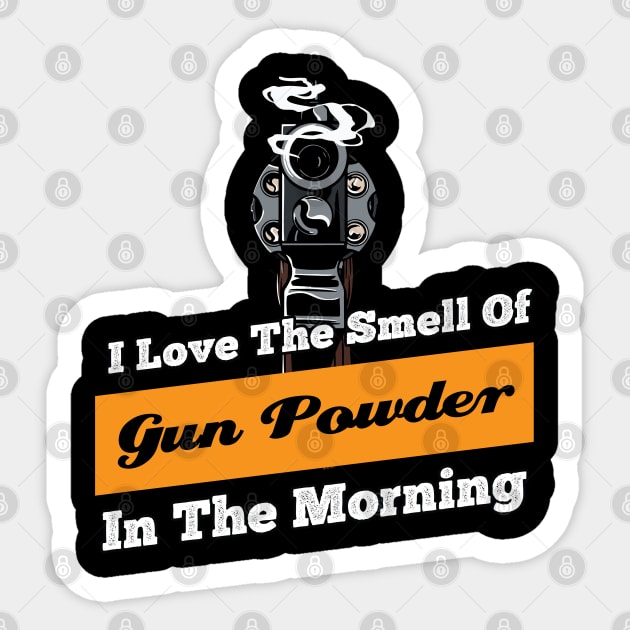 Shotgun Gun and Funny Shooting and Skeet Shooting Quote Sticker by Riffize